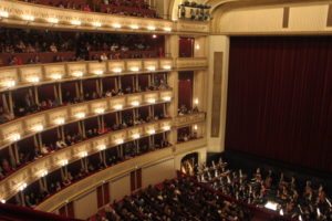 Things to do in Vienna April: auditorium of Vienna State Opera