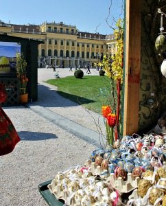 Things to do in Vienna April: Easter market Schonbrunn