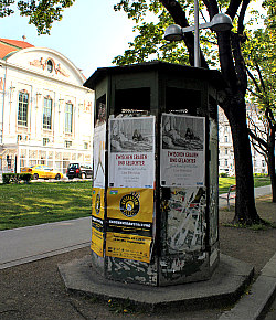 advertising column in Vienna