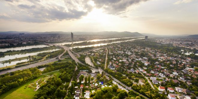 Blick auf die Wiener Donau