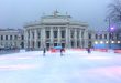 Ice skating Vienna: city hall ice skating rink