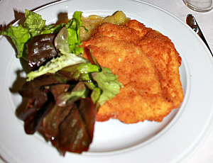 Wiener Schnitzel with salad