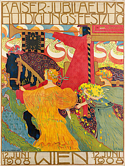 Ludwig Ferdinand Graf, Poster for the Emperor’s Jubilee Procession, 1908 © Leopold Museum, Vienna, Photo: Leopold Museum, Vienna